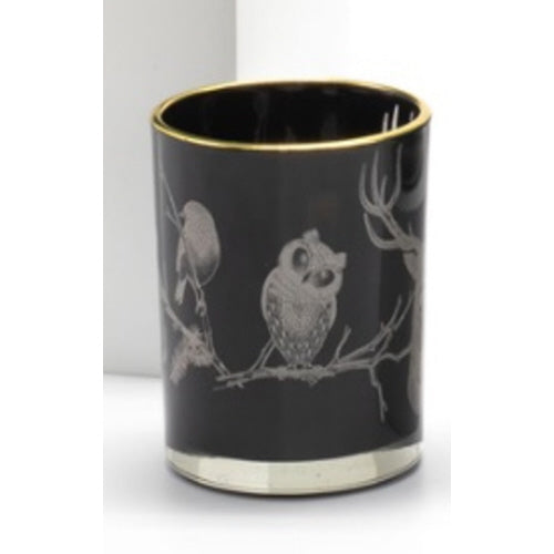 Glass Silhouette Candle Holder