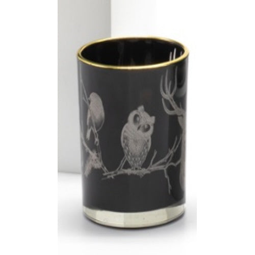 Glass Silhouette Candle Holder