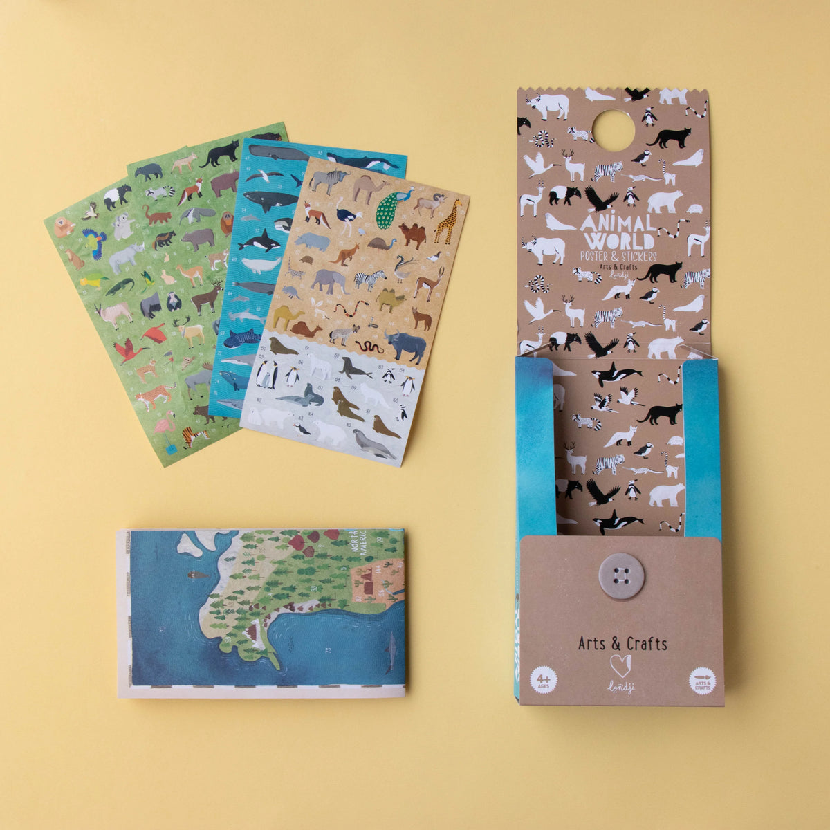 Animal World Poster &amp; Stickers