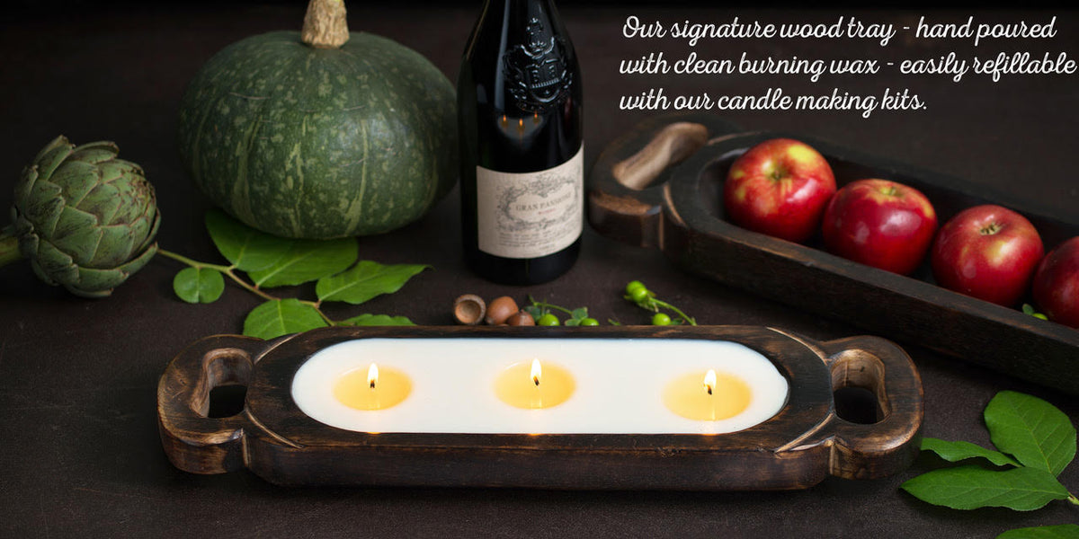 Himalayan Wooden Candle Tray