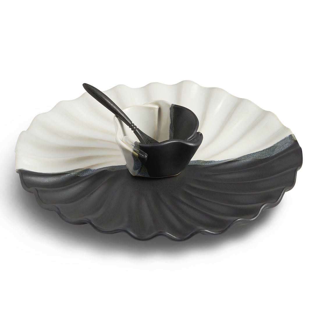 Hilborn Pottery Wavy Set S/2