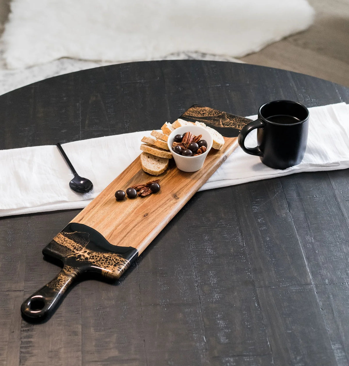 Lynn &amp; Lianna Acacia &amp; Resin Board