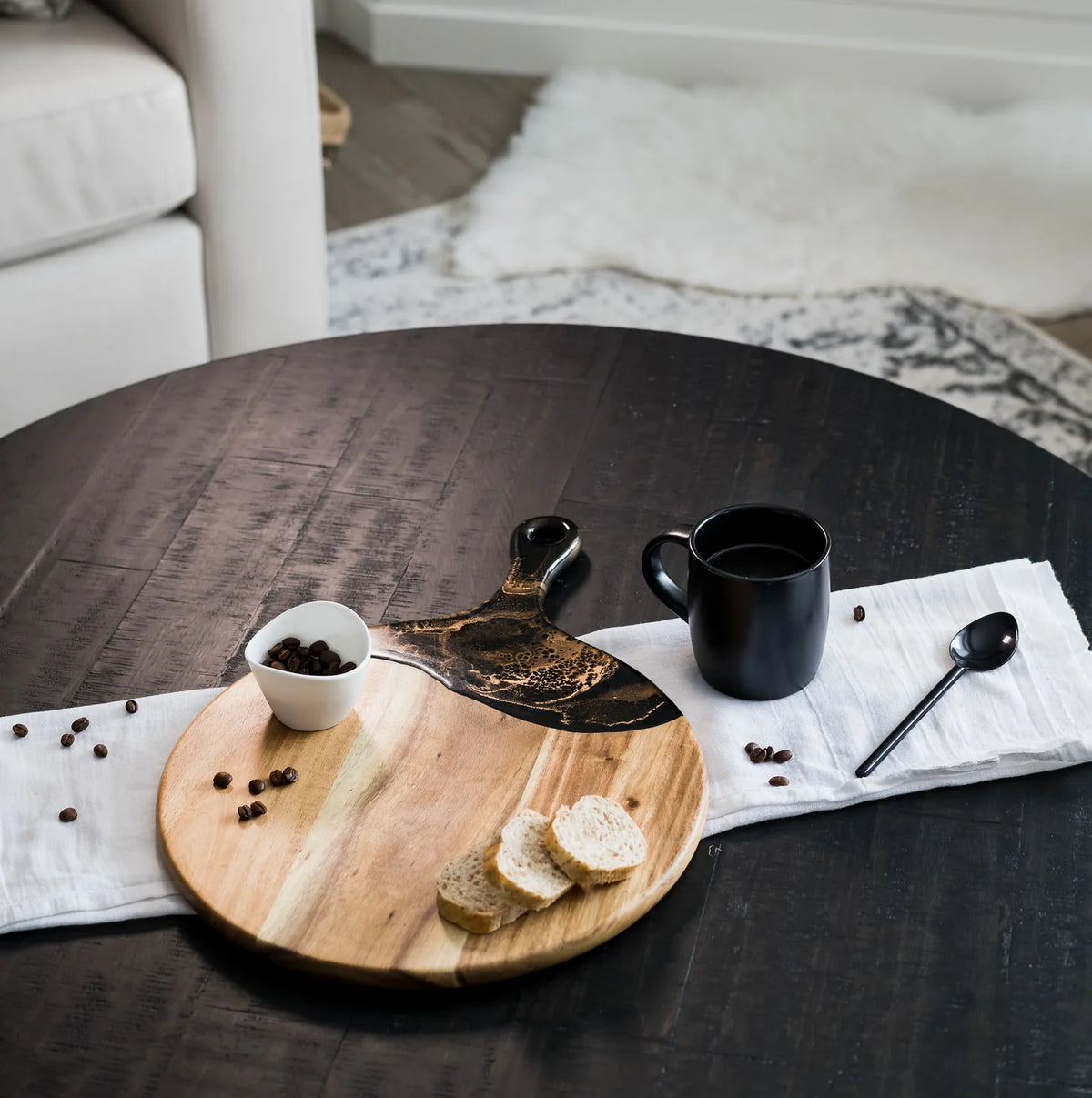 Lynn &amp; Lianna Acacia &amp; Resin Board