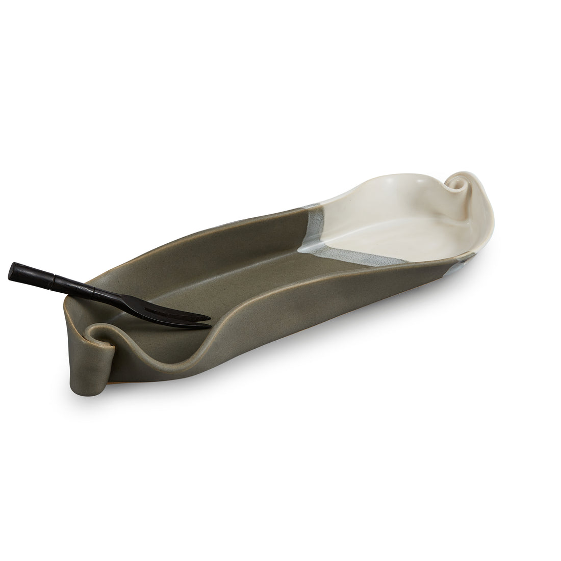 Hilborn Olive Dish with Rosewood Fork