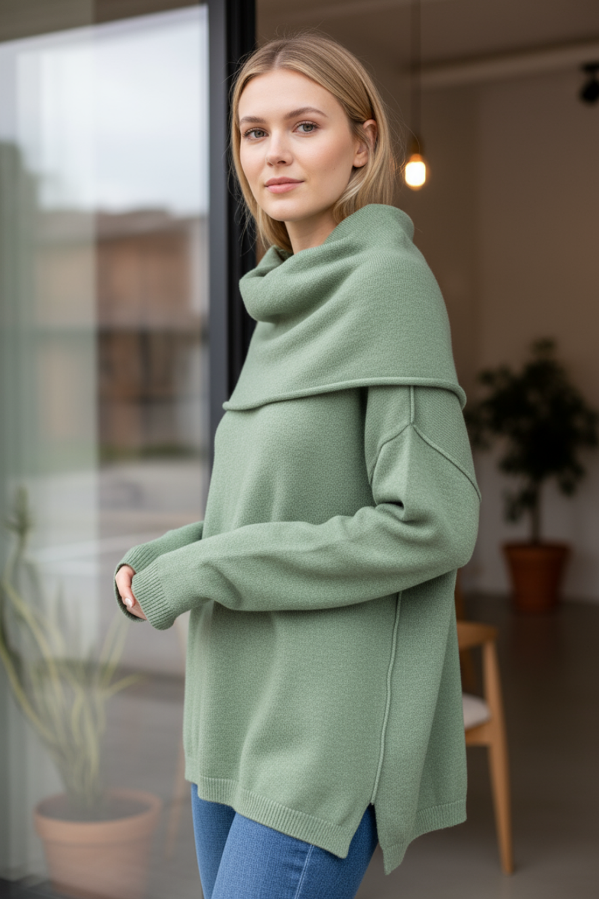 Catherine Lillywhite Cowl Neck Sweater