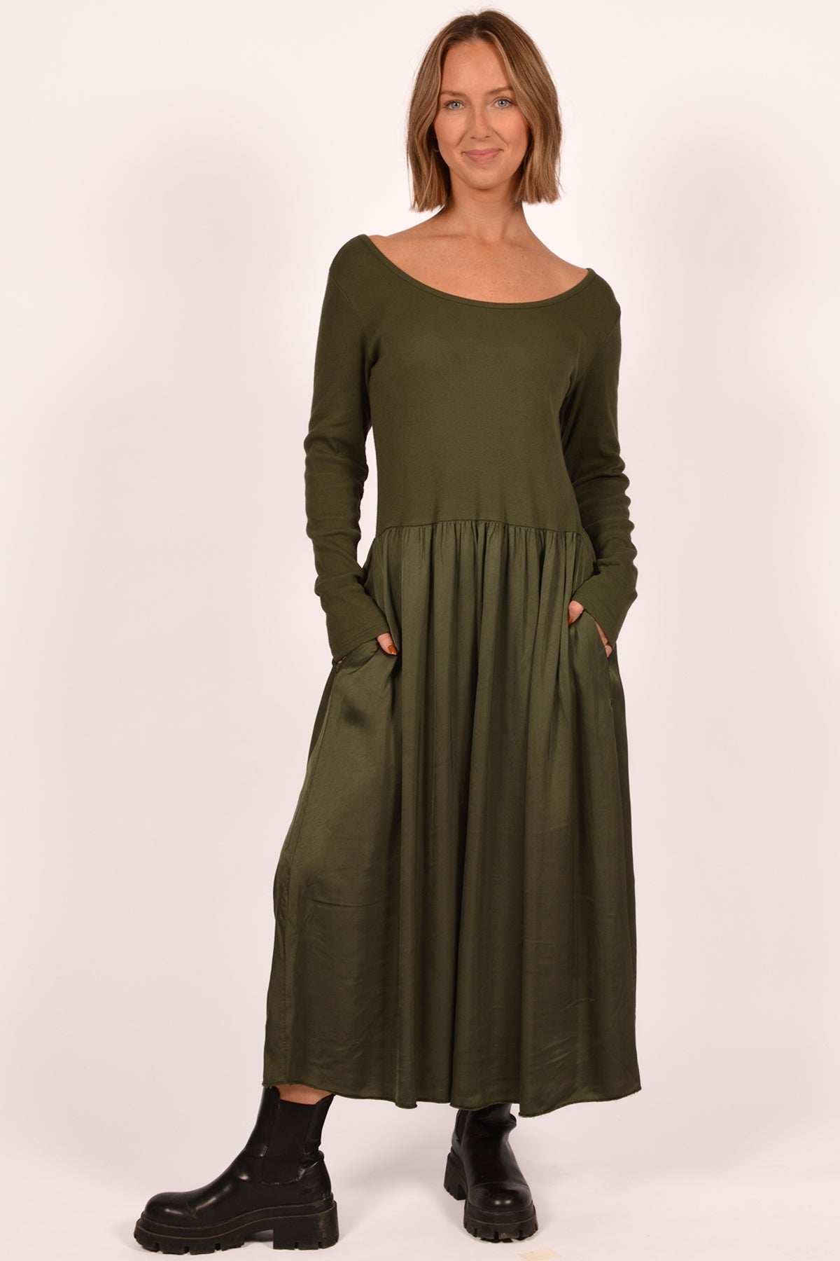 Catherine Lillywhite Dress With Satin Skirt