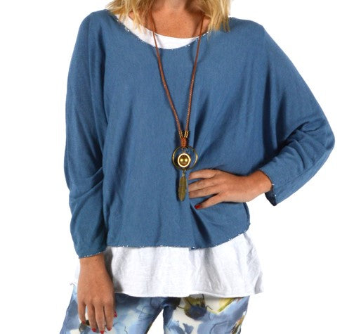 Catherine Lillywhite 2 Piece Tunic w/Necklace