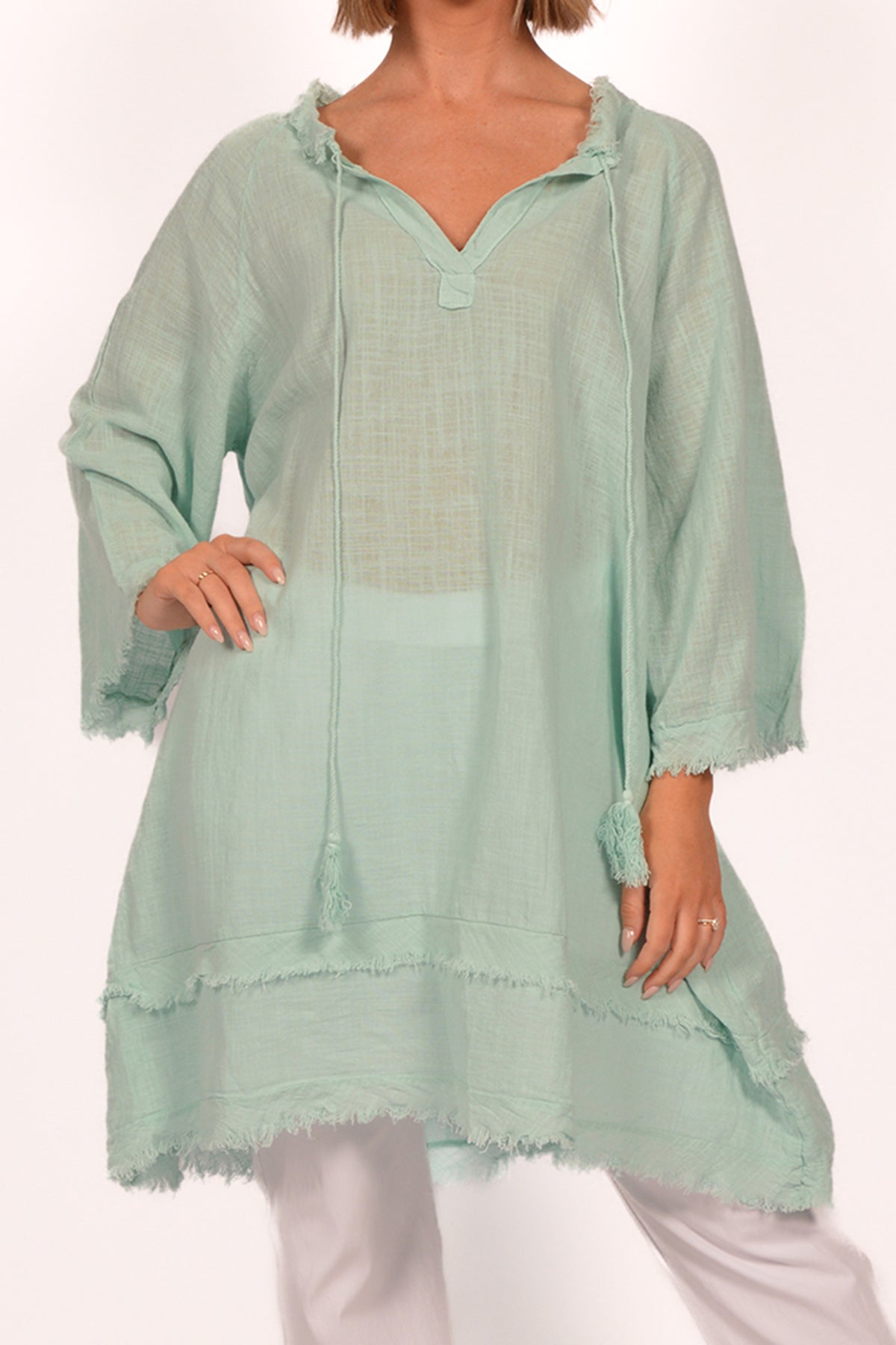 Catherine Lillywhite Fray Edge Tunic Dress