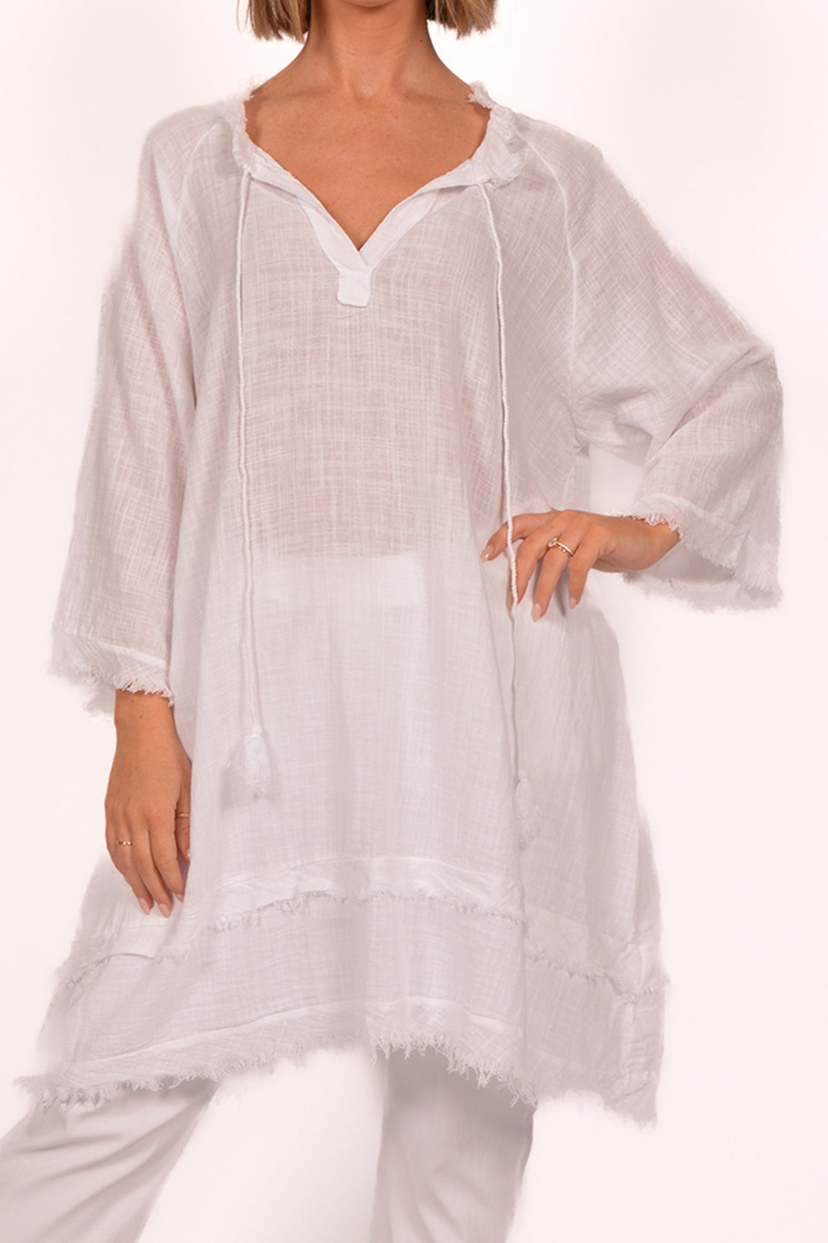 Catherine Lillywhite Fray Edge Tunic Dress
