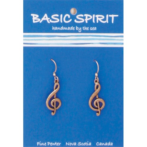Basic Spirit Pewter Earrings
