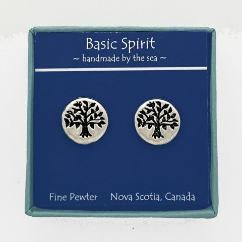 Basic Spirit Pewter Earrings