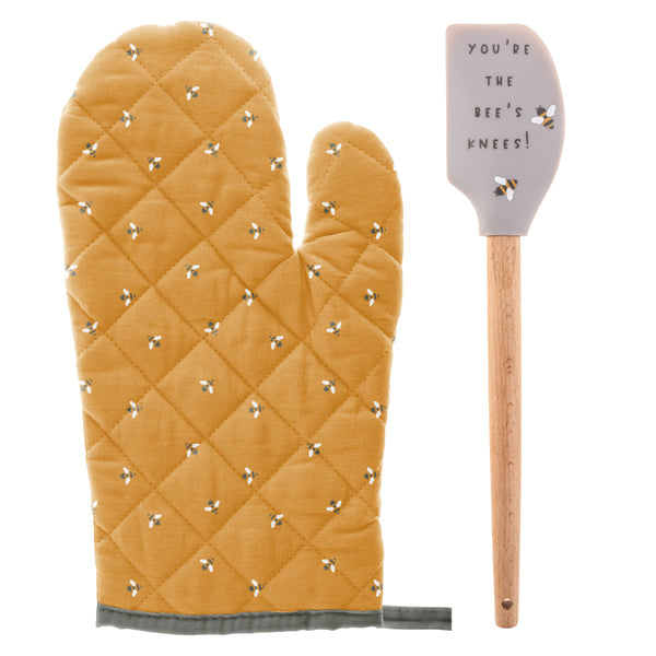 Oven Mitt and Spatula Set