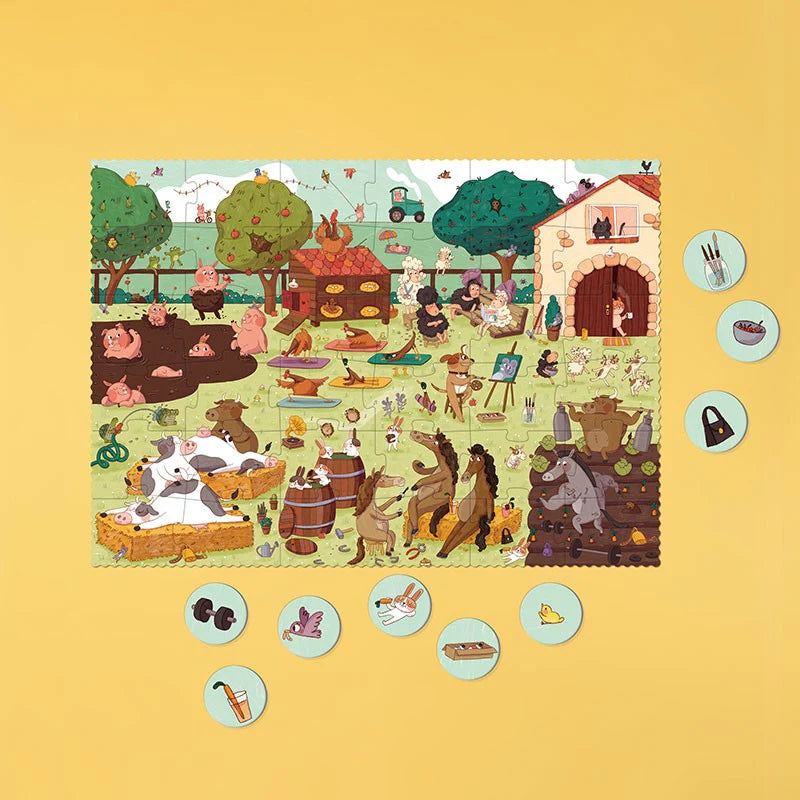 Puzzle &amp; Observation Game - Farmtastic