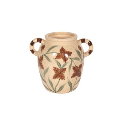 Brown Ewer-like Vase with Handles