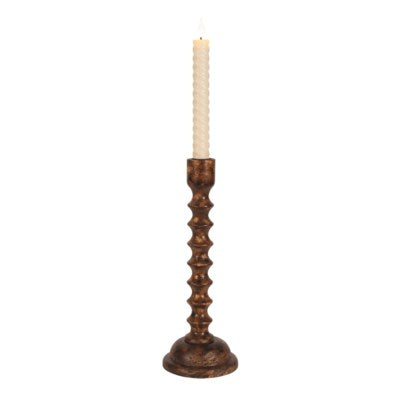 Wood Spindle candle holders