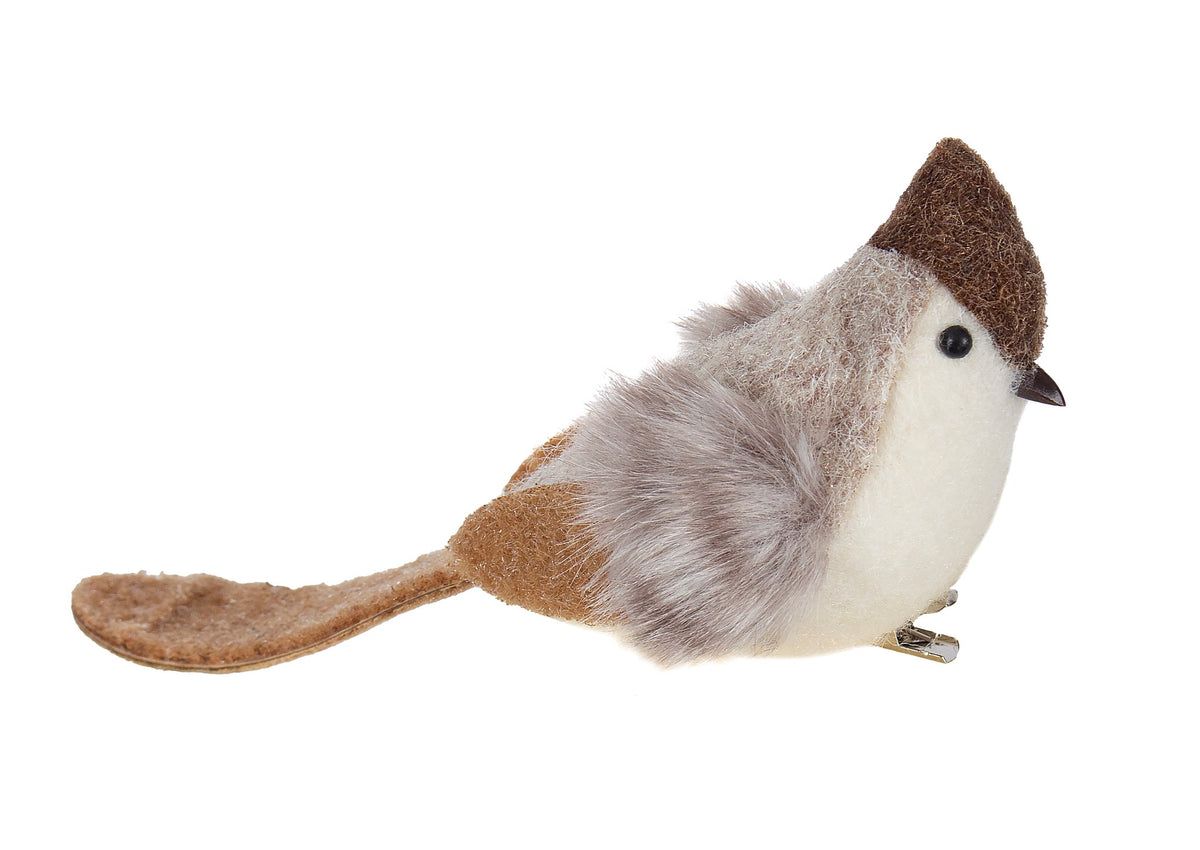 Nutcracker GRY/BRN FELT BIRD