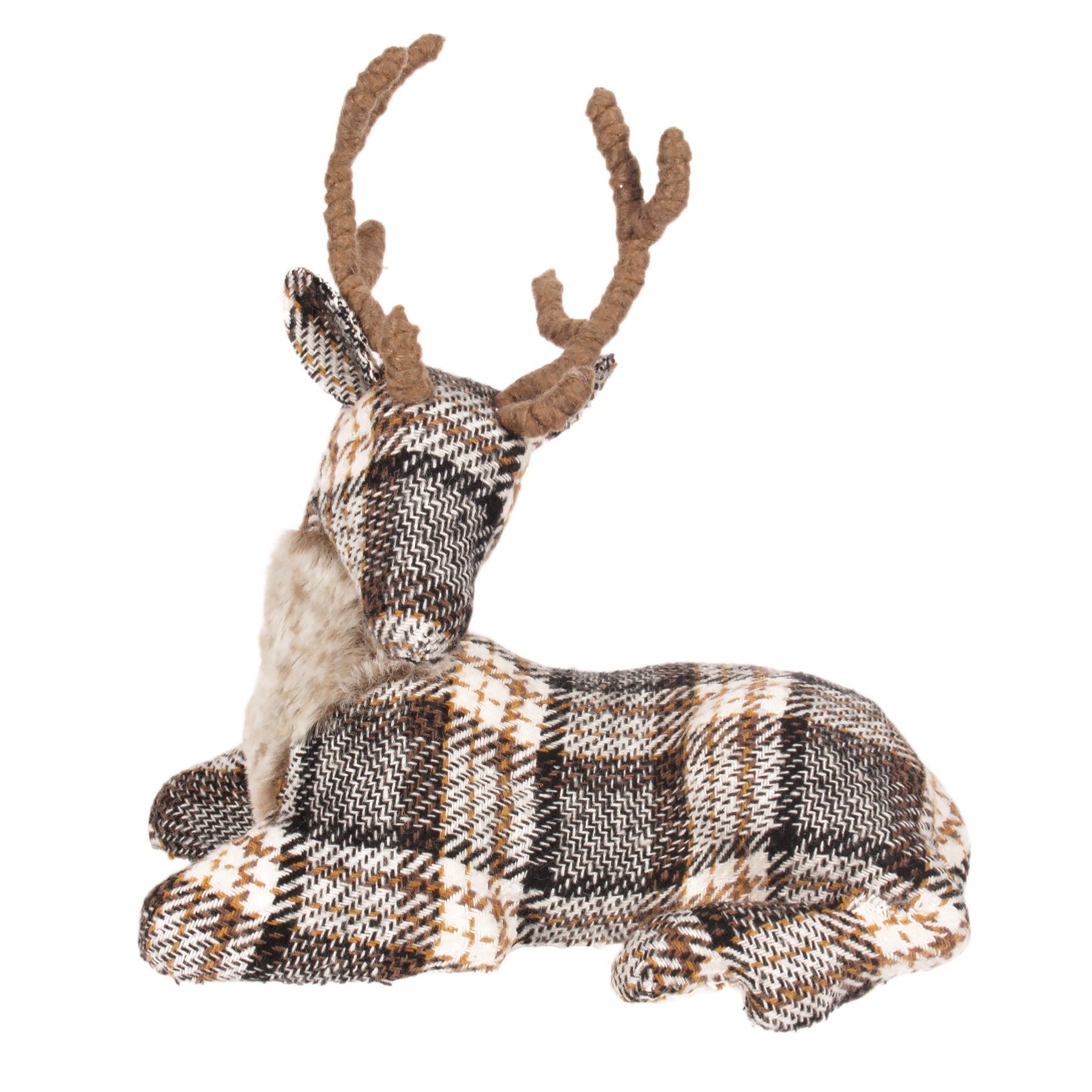 Plaid Laying Deer