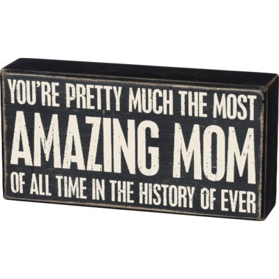 Black &amp; White Box Sign