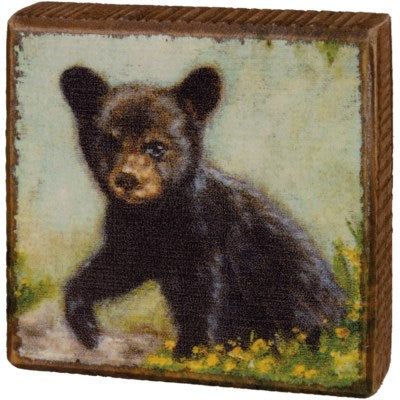 Canadian Wildlife Wooden Block Sign