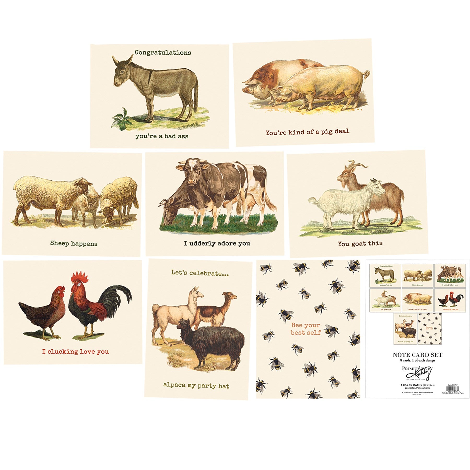 Animal Pun Notecard