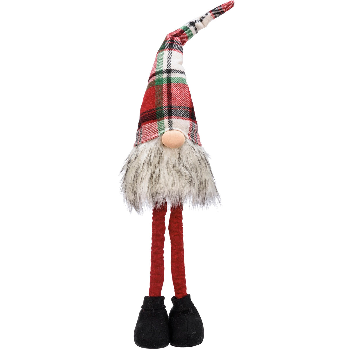 Plaid &amp; Felt Gnome Shelf Decor