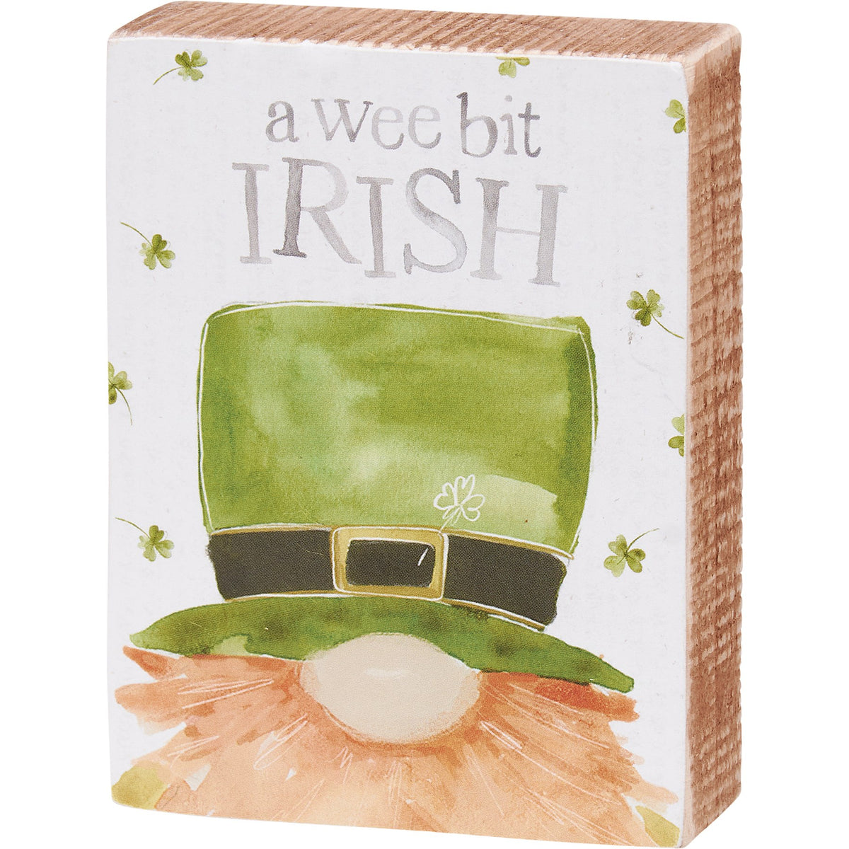 Wooden St Patricks Block