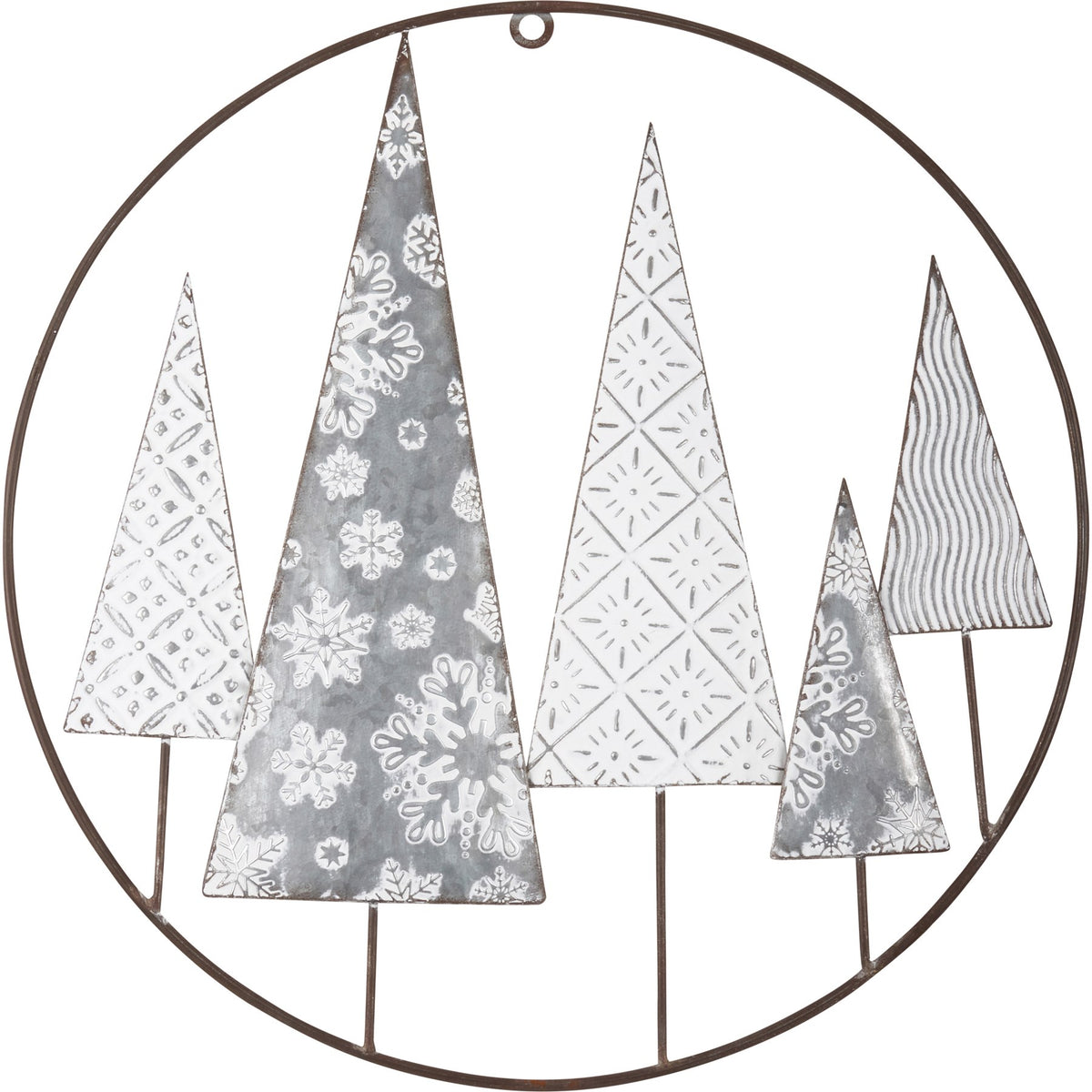 Forest Trees Metal Wall Hanging