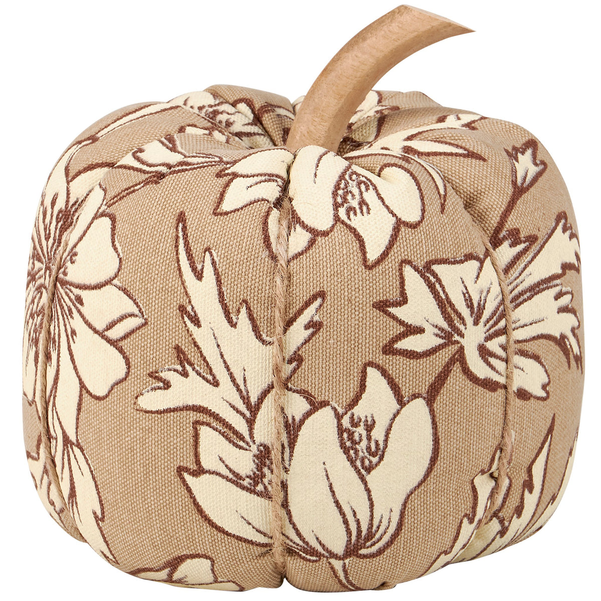 Floral Damask Fabric Pumpkin