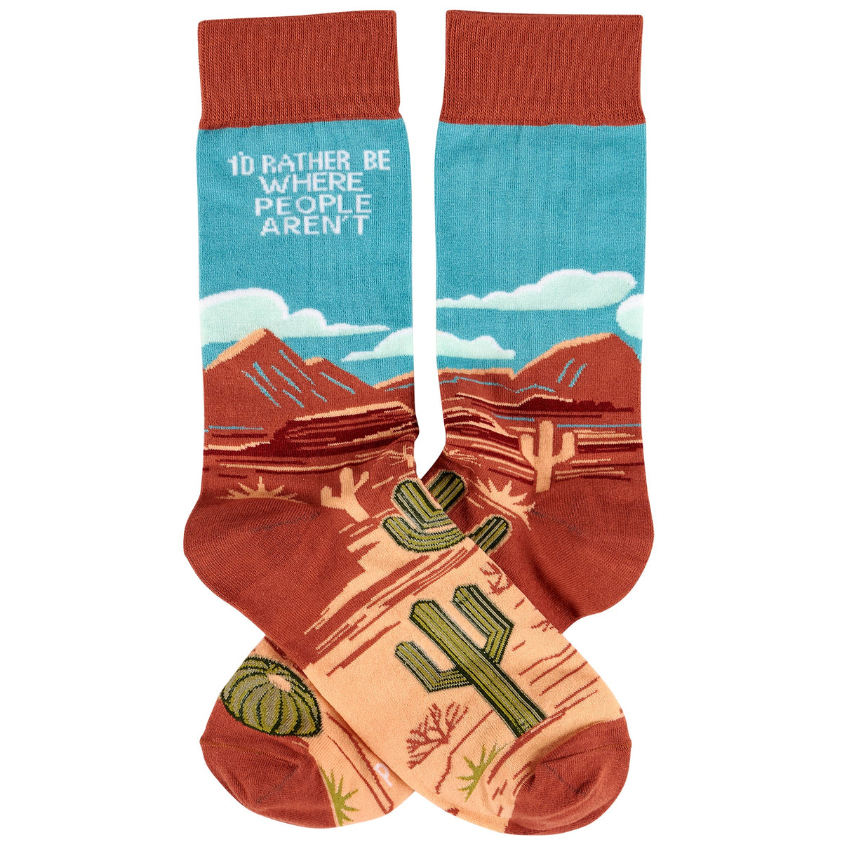 Primitive By Kathy Socks I'd Rather Be