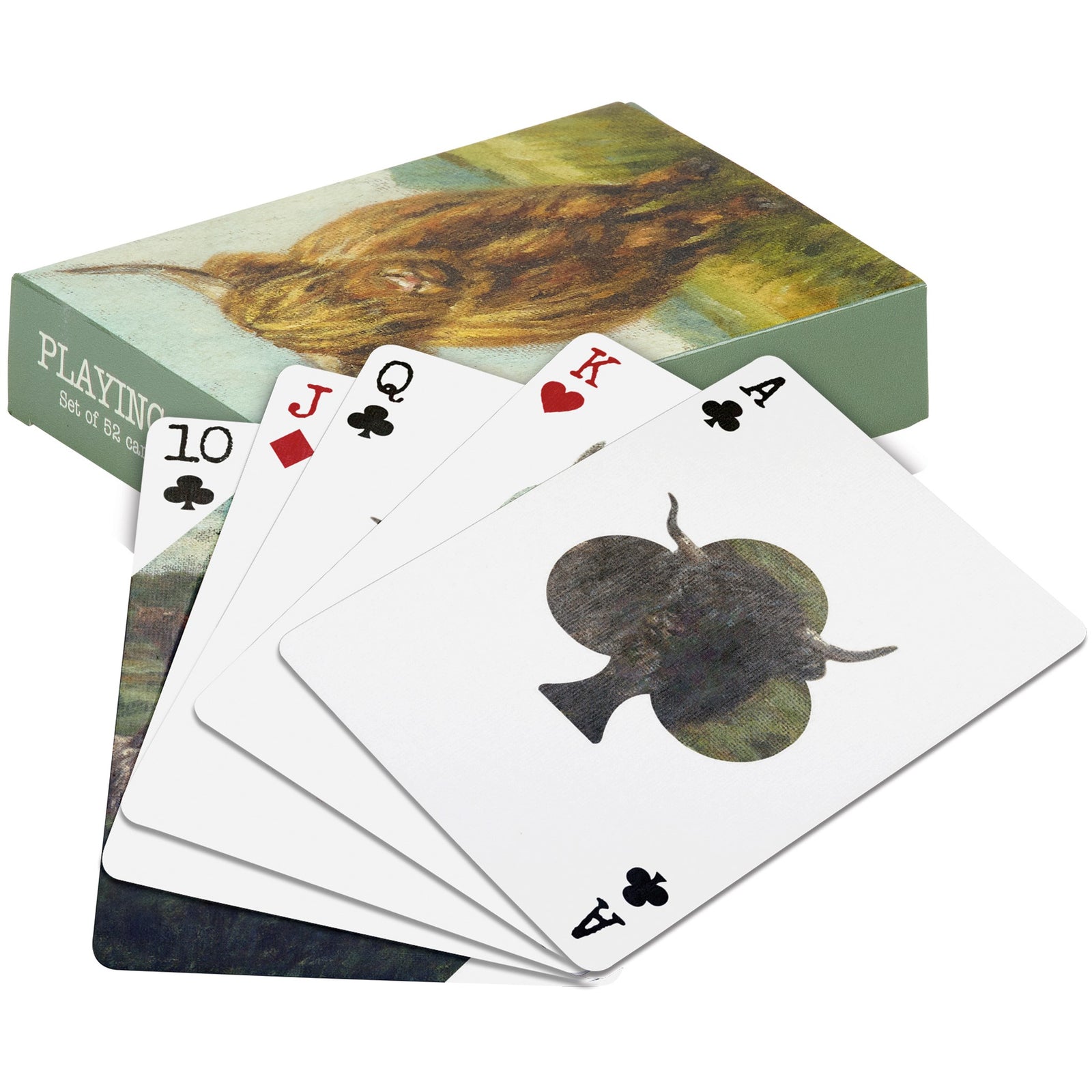 Highland Cow Playing Cards