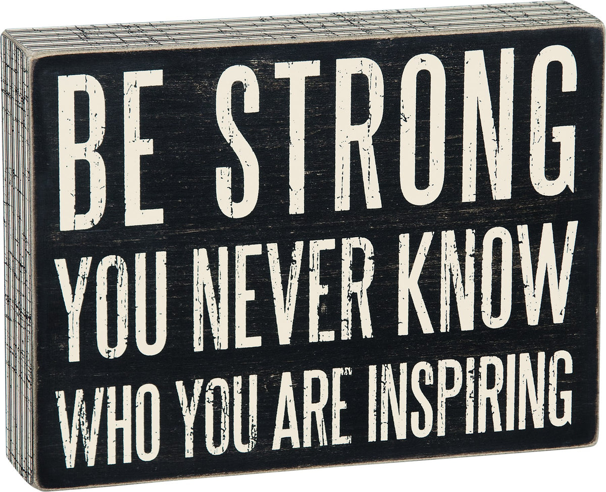 Black &amp; White Box Sign