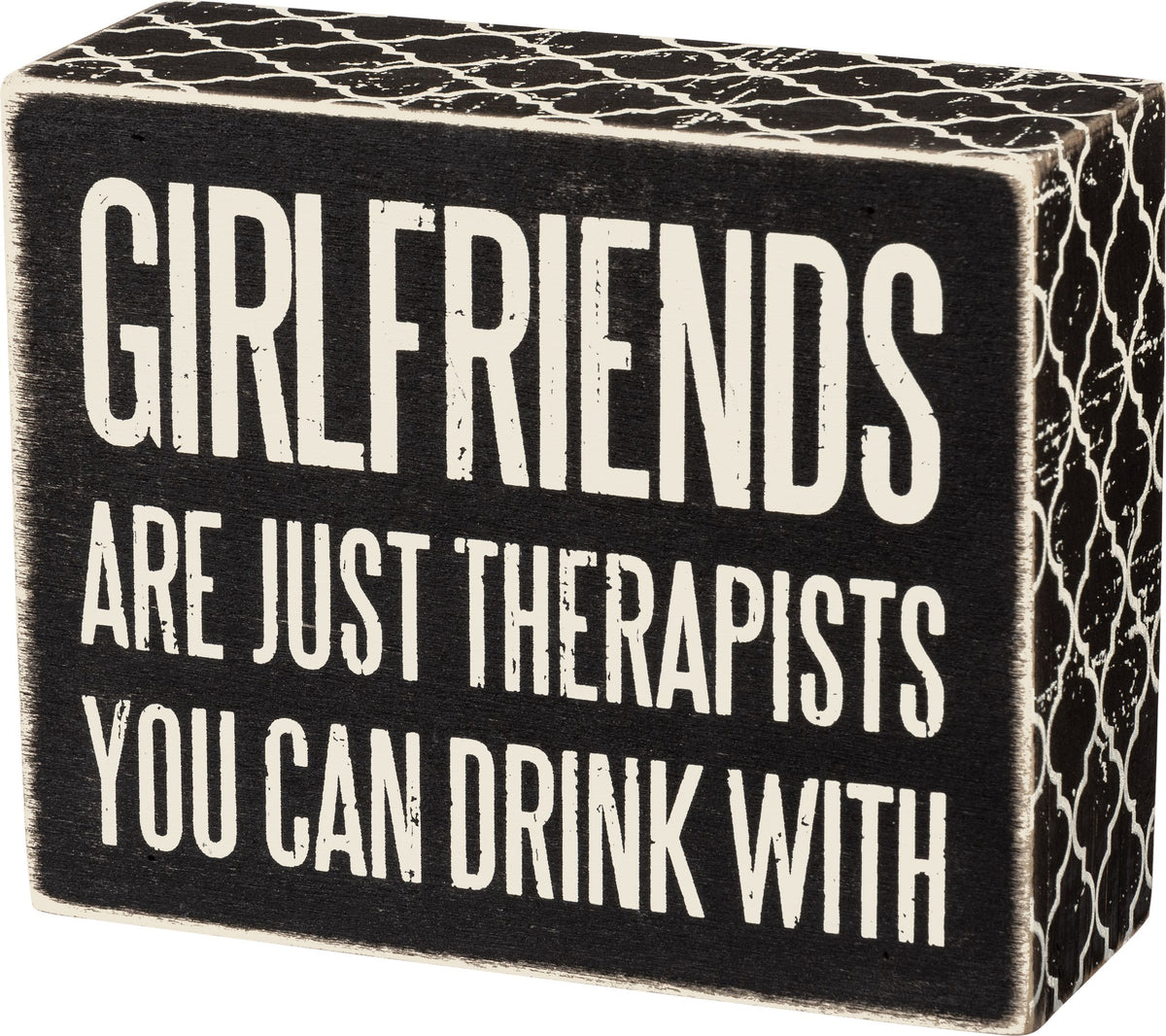 Black &amp; White Box Sign