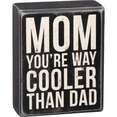 Black &amp; White Box Sign