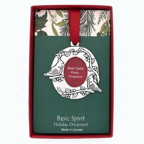 Basic Spirit Cardinal Boxed Photo Ornament