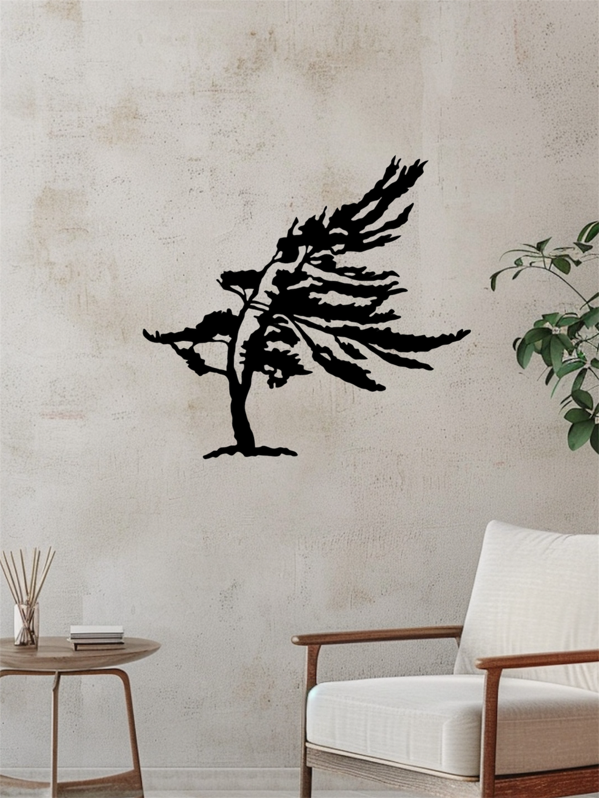 Windswept Pine Metal Wall Art