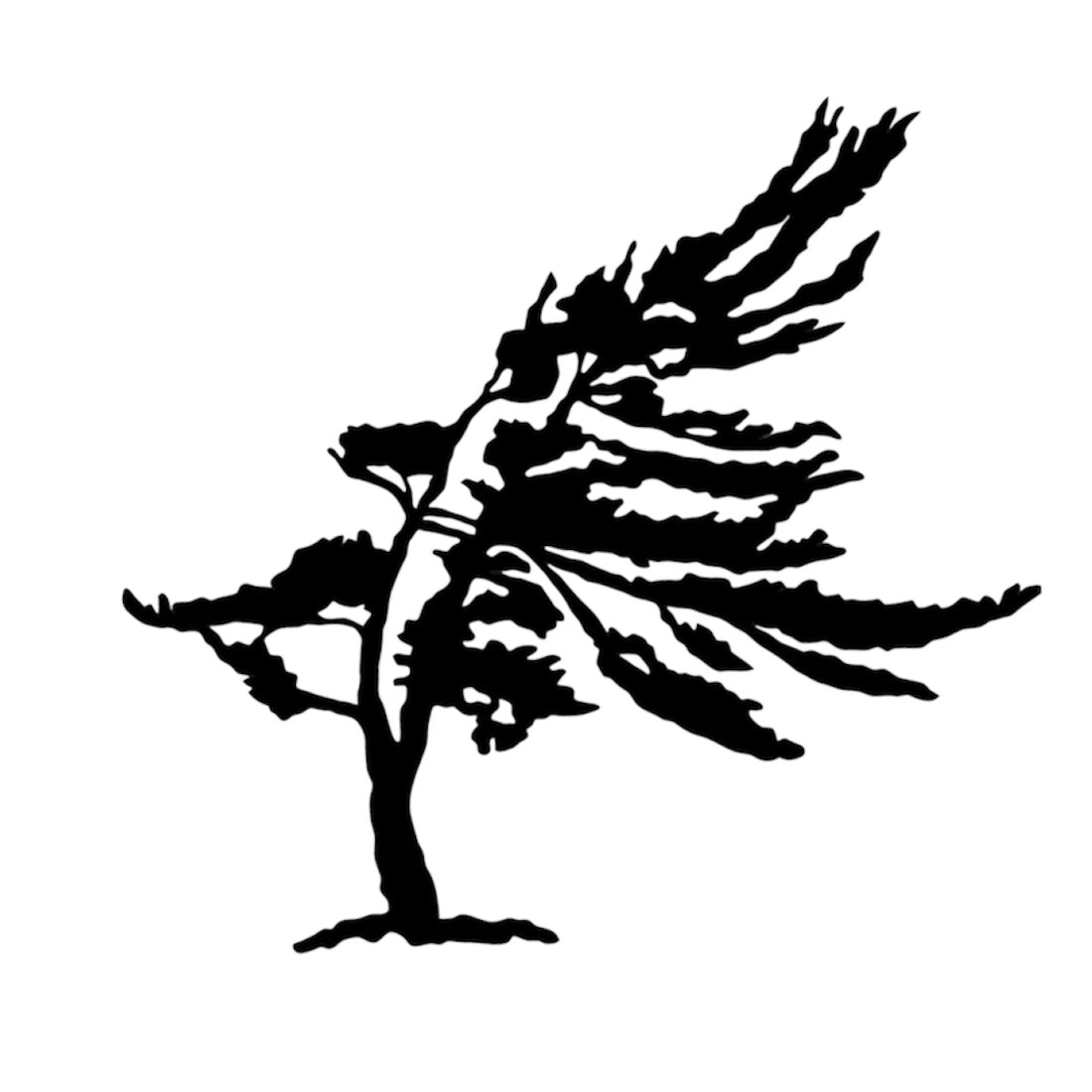 Windswept Pine Metal Wall Art