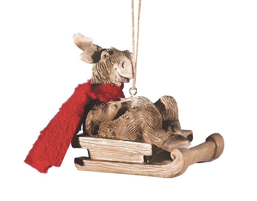 Moose On Sleigh