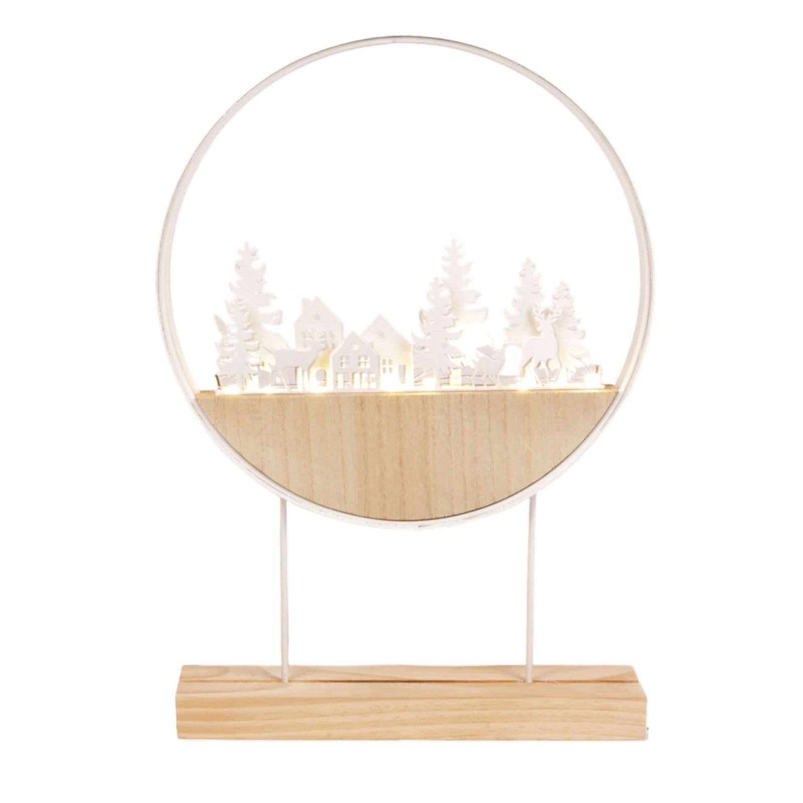Woodland Tabletop Lighted Display
