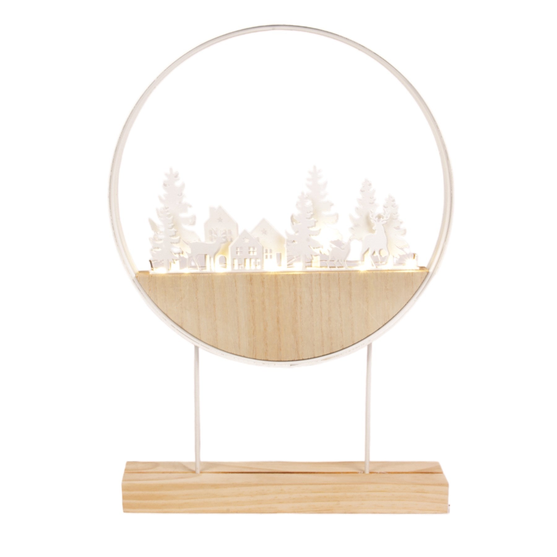 Woodland Tabletop Lighted Display