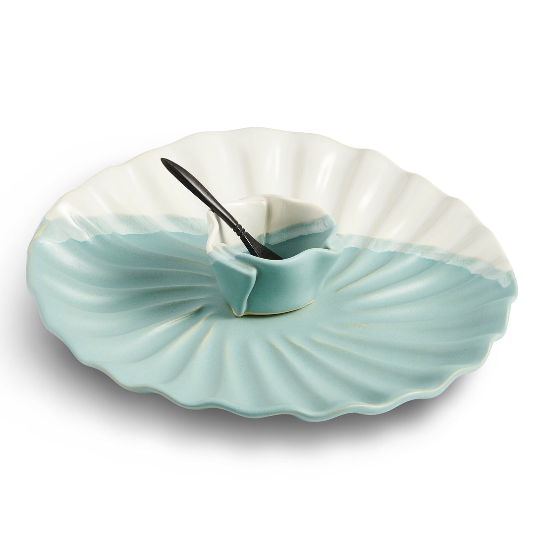 Hilborn Pottery Wavy Set S/2