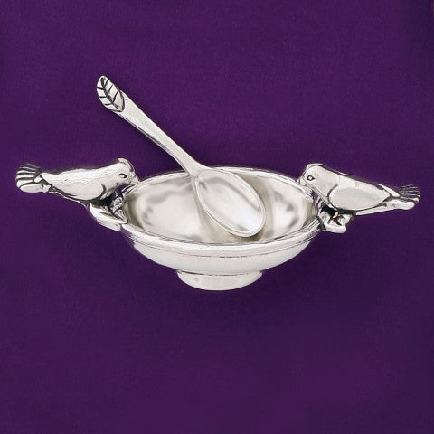 Basic Spirit Pewter Salt Dish With Spoon