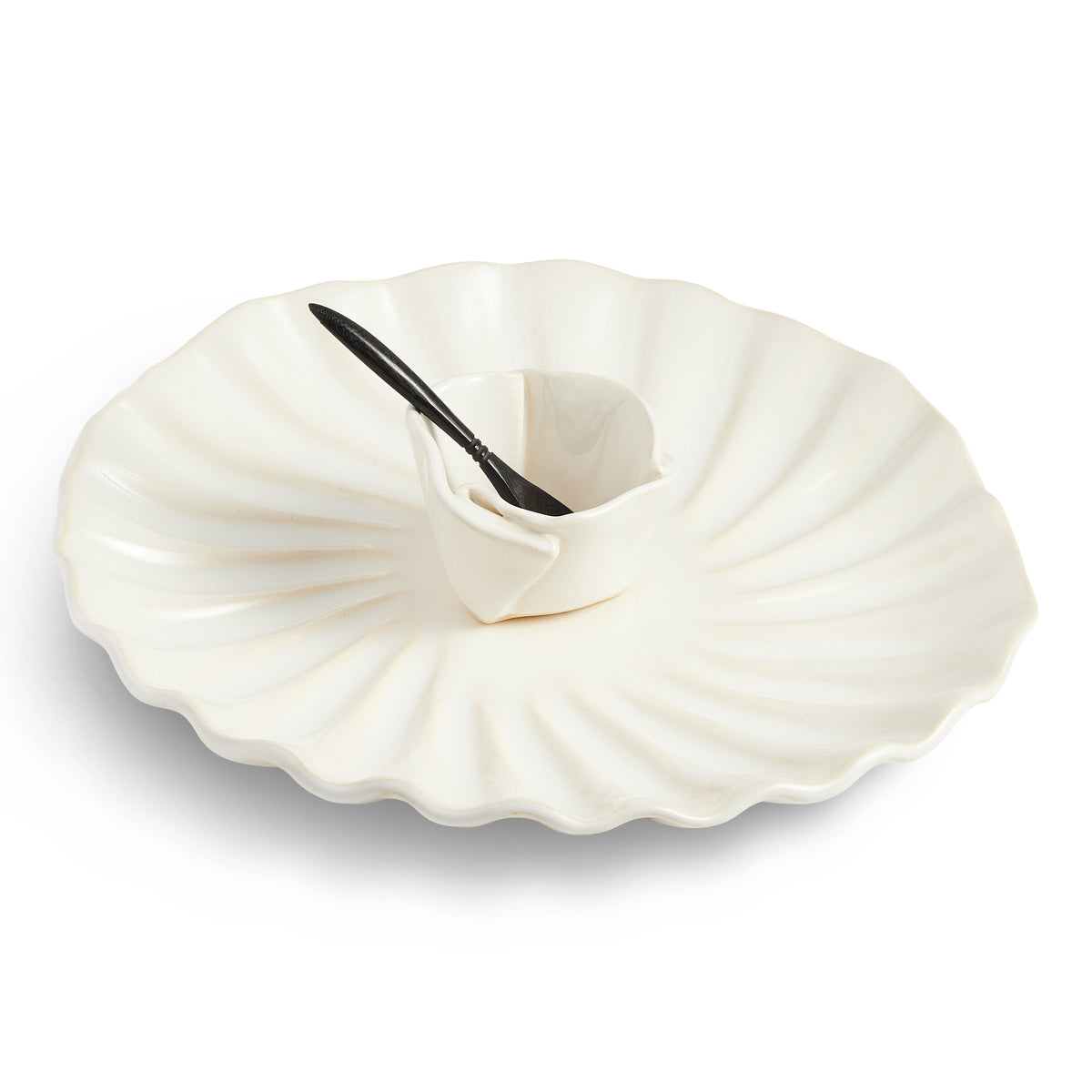Hilborn Pottery Wavy Set S/2