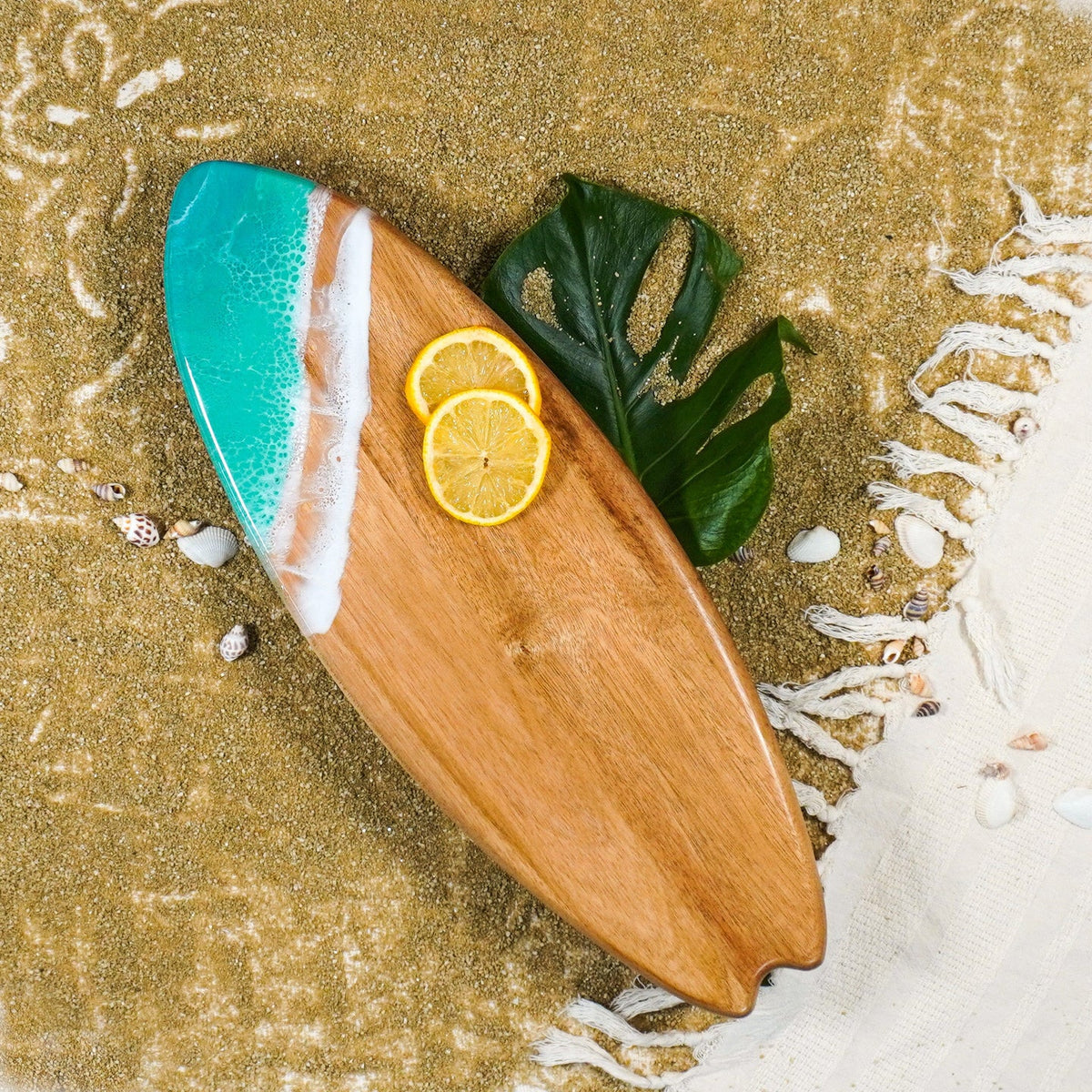 Lynn &amp; Lianna Acacia &amp; Resin Board