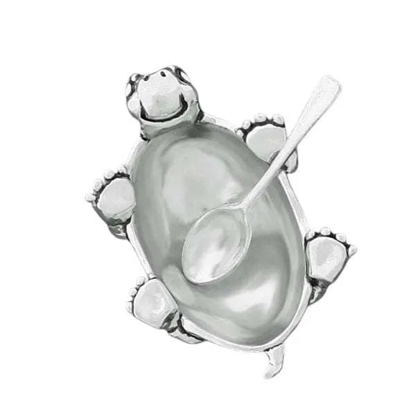 Basic Spirit Pewter Salt Dish With Spoon