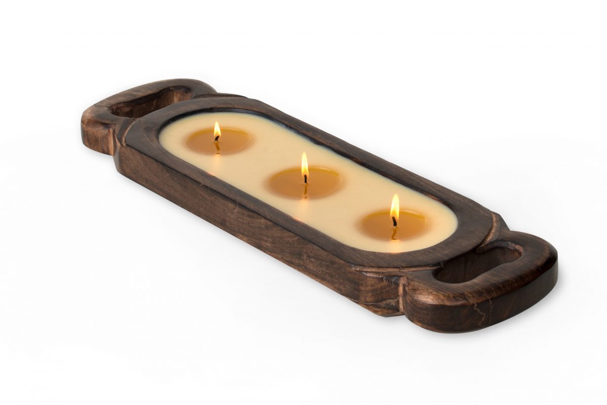 Himalayan Wooden Candle Tray