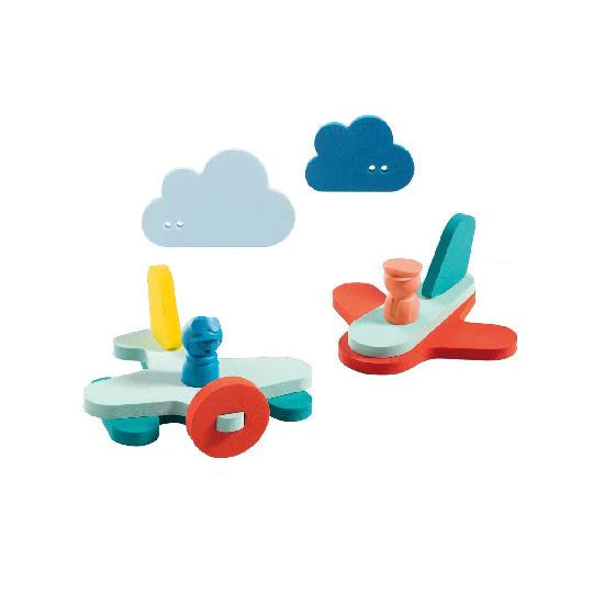 QUUT  Puzzle Friends Foam Puzzle Shapes Bath Toy