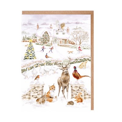 Wrendale  Notecard Set (8 Pack) -  Christmas