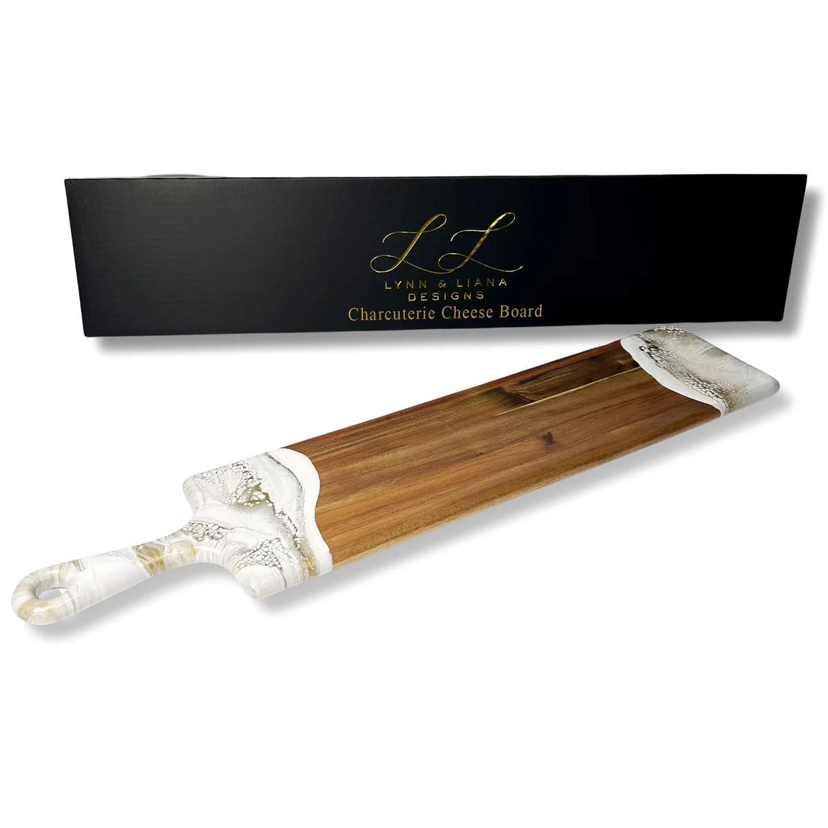 Lynn &amp; Lianna Acacia &amp; Resin Board
