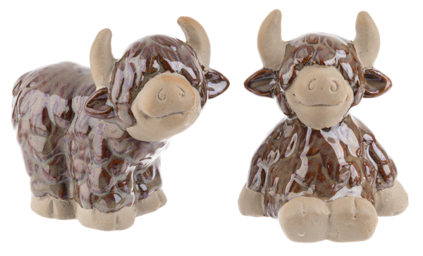 Ganz Ceramin Highland Cow
