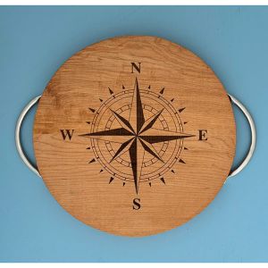 Basic Spirit Wood Board with Pewter Handle